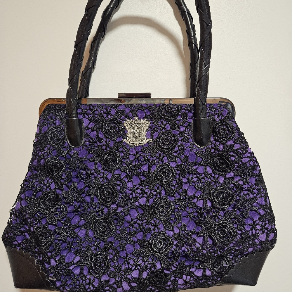 Disney 45th Anniversery Haunted House Goth Purse Large